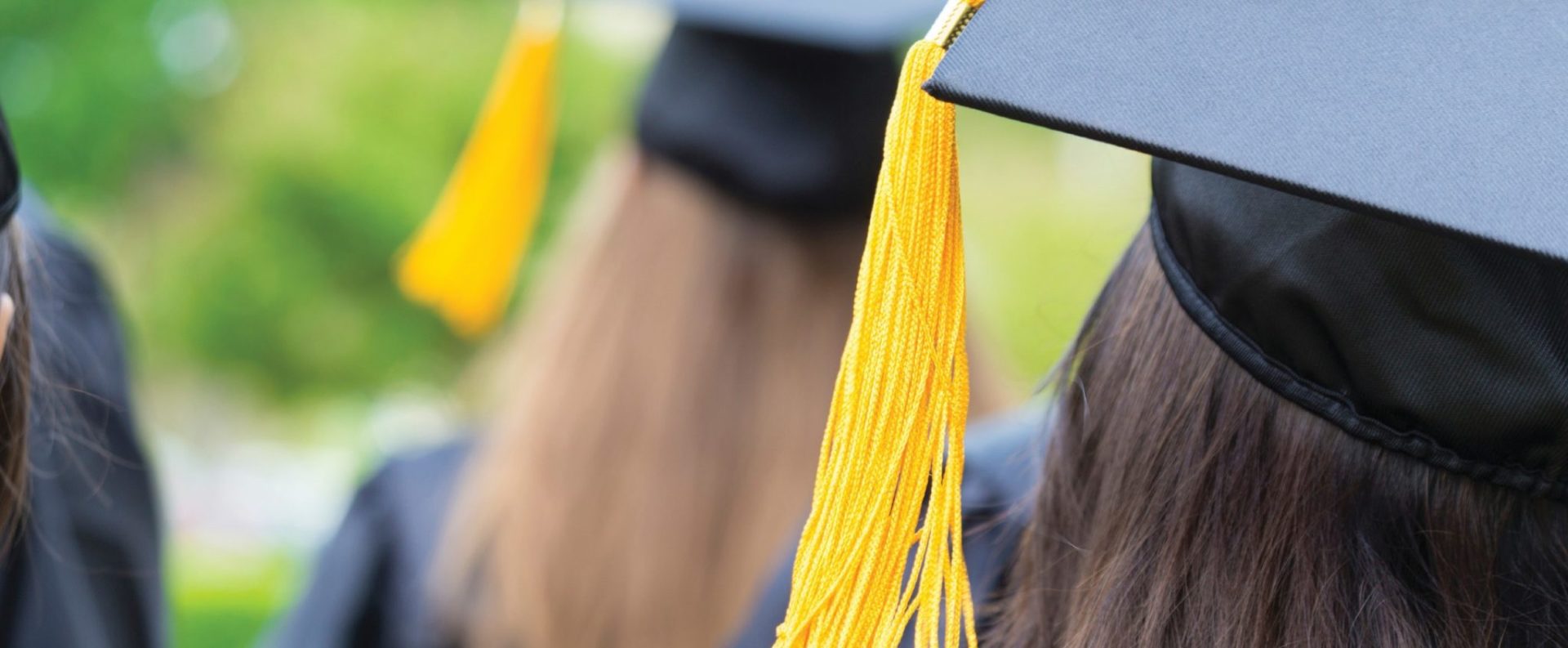 Graduation hat tassel closeup