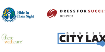 An image with logos from Hide in plain sight, dress for success, there with care and denver citylax